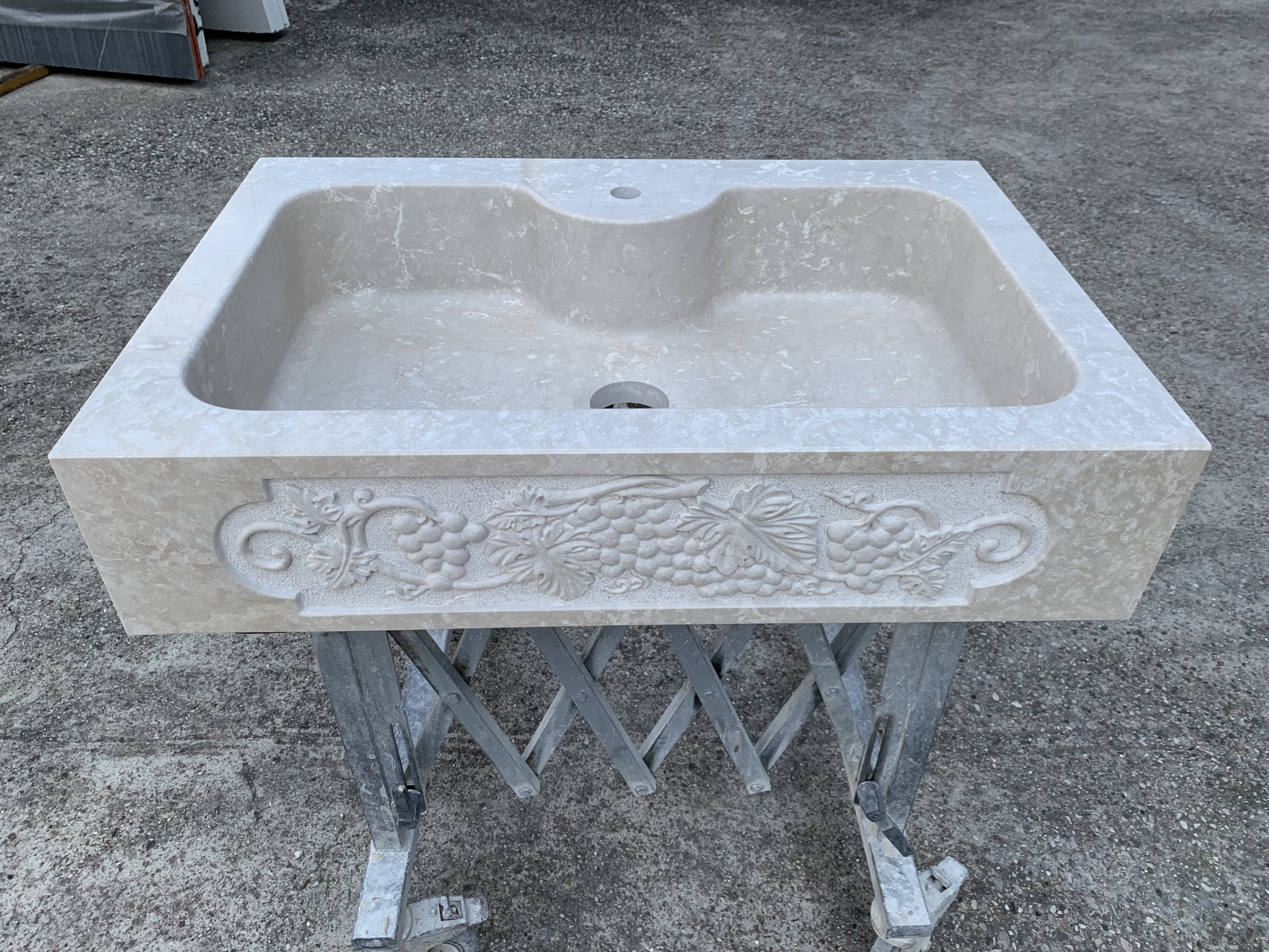 Lavabo da cucina country con disegno - immagine 4